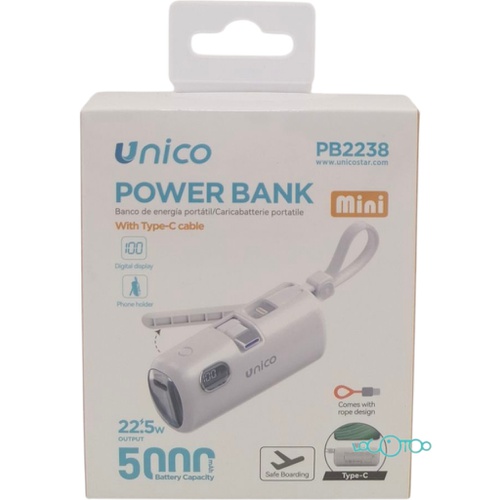 BATERÍA EXTERNA MINI UNICO PB2238 5000 mAh