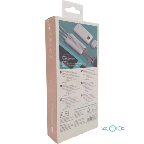 BATERÍA EXTERNA UNICO PB1725 10000mAh