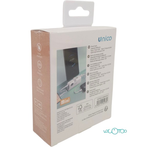 BATERÍA EXTERNA MINI UNICO PB2238 5000 mAh