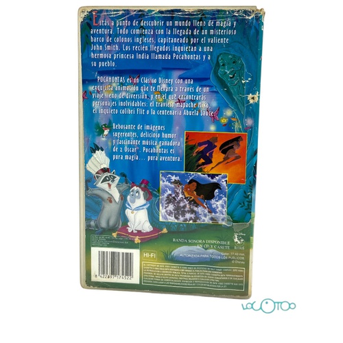 DISNEY POCAHONTAS VHS PELICULA