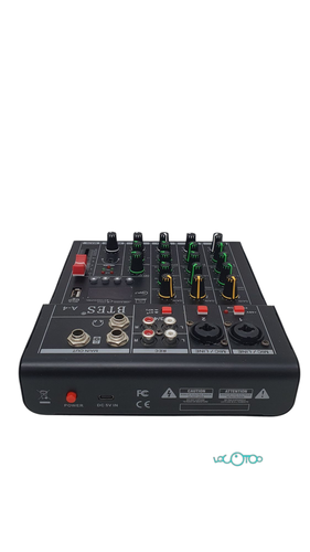 Mesa De Sonido BTES A-4 USB 4 Canales 2 Sal