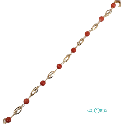 PULSERA ORO 18K CON CORAL