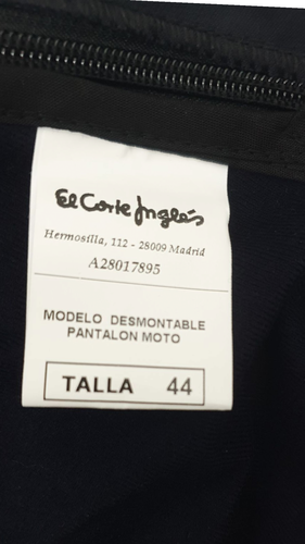 Pantalón Moto EL CORTE INGLES Talla 44