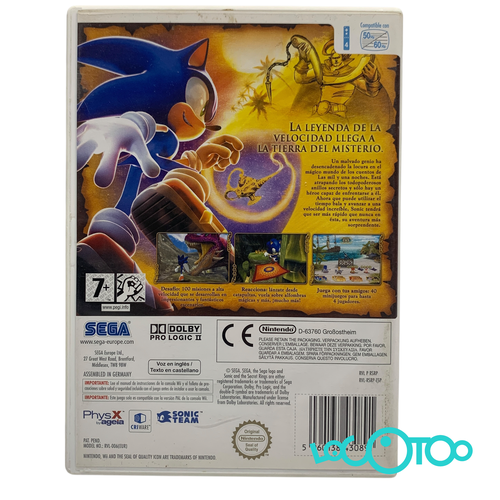 Videojuego NINTENDO WII SONIC Y LOS ANILLOS