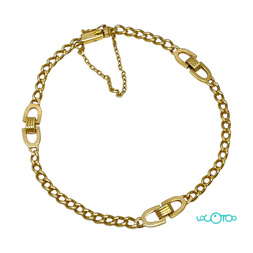 Pulsera Oro CON CADENA 19cm 9.2 Gramos