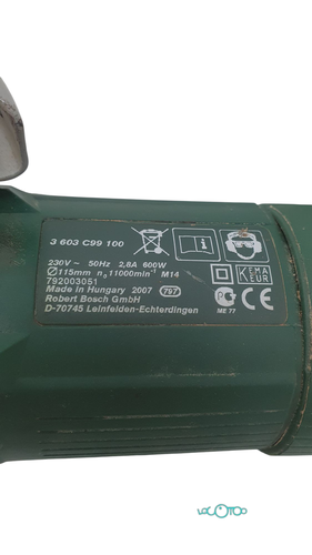 Amoladora Eléctrica BOSCH PWS 600 115 mm 60