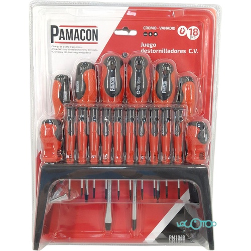 JUEGO DE DESTORNILLADORES PAMACON 18 PIEZAS