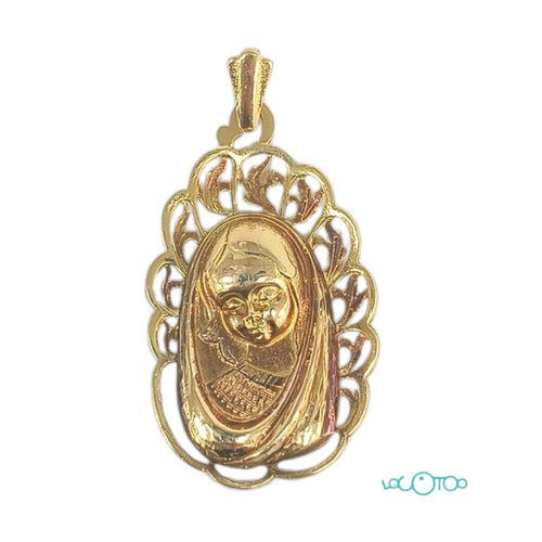 COLGANTE ORO 18K CON VIRGEN NIÑA
