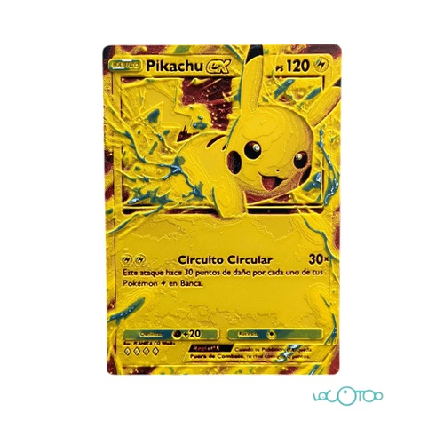 FIGURA 3D CARTA PIKACHU POKEMON TCG