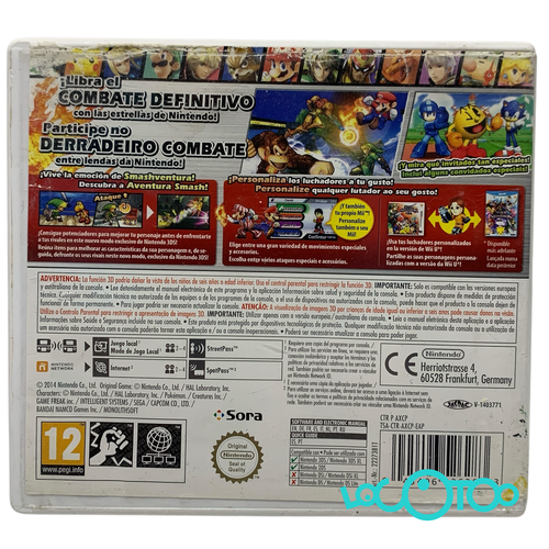 Videojuego NINTENDO 3DS SUPER SMASH BROS 3D