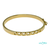 Pulsera Oro 18Kt RIGIDA CON TRENZADO