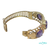 Pulsera Oro 14Kt CON 3 PIEDRAS VIOLETAS