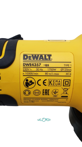 AMOLADORA ELECTRICA DEWALT DWE 4357 125MM 1