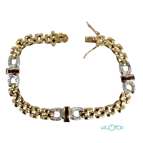 PULSERA ORO 18K BICOLOR