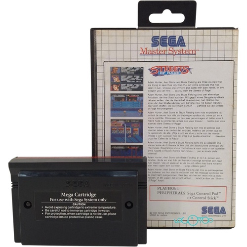STREETS OF RAGE SEGA MASTER SYSTEM