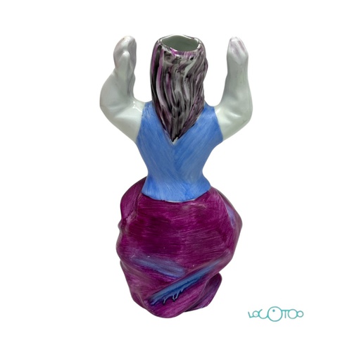 CERAMICA CASTRO FIGURA PORTA VELAS