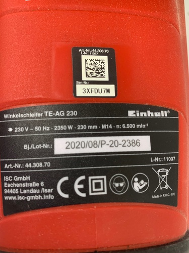 Amoladora Eléctrica EINHELL TE-AG 230/2000 