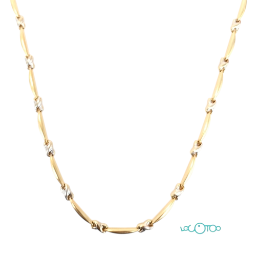 CADENA GARGANTILLA ORO 18K BICOLOR 