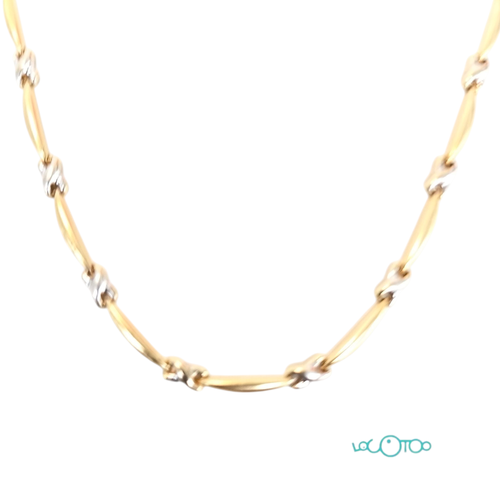 CADENA GARGANTILLA ORO 18K BICOLOR 