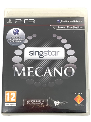 Videojuego SONY PS3 SINGSTAR MECANO Playsta