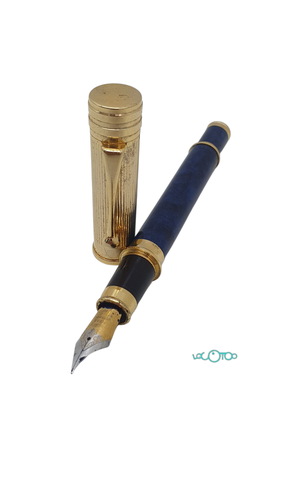 Plumas AZUL Y DORADO