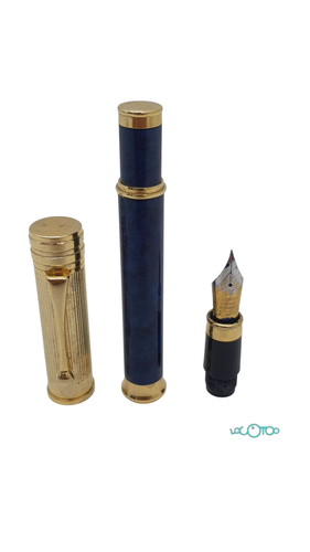 Plumas AZUL Y DORADO