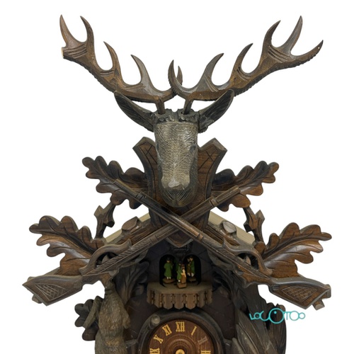 RELOJ DE CUCO MADERA TALLADA