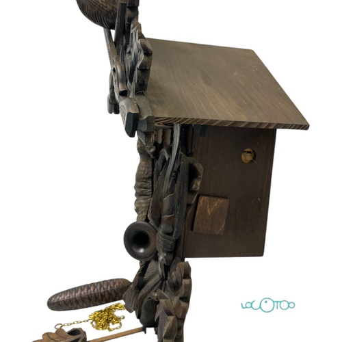 RELOJ DE CUCO MADERA TALLADA