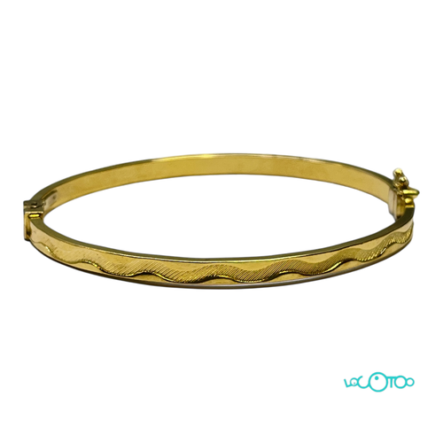 Pulsera Oro 18Kt RÍGIDA ONDAS