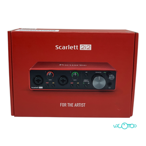Tarjeta De Sonido FOCUSRITE SCARLETT 2I2 3 