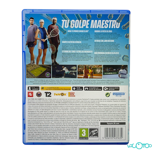 Videojuego SONY PS5 TOPSPIN 2K25