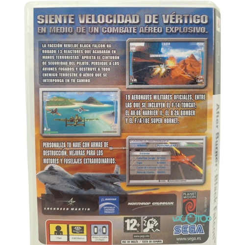 AFTER BURNER BLACK FALCON SONY PSP