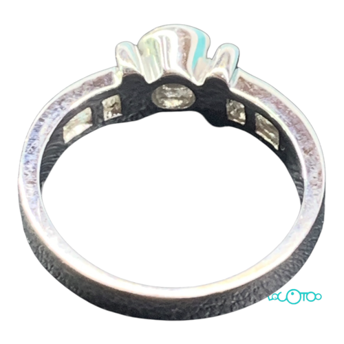 Anillo Oro ANILLO ORO BLANCO CON BRILLANTE 