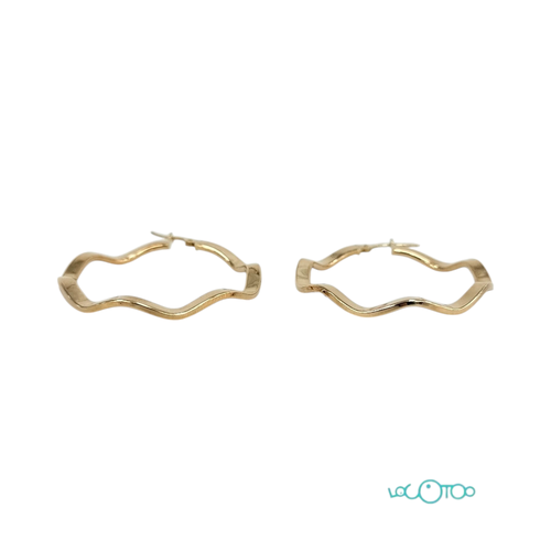 PENDIENTES ARETAS ORO 18K