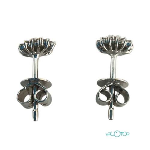 PENDIENTES ORO 18K CON 18 DIAMANTES CADA UN
