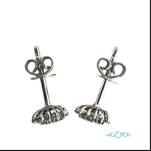 PENDIENTES ORO 18K CON 18 DIAMANTES CADA UN
