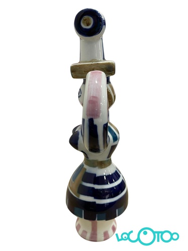 CERAMICA SARGADELOS MUJER CON MAQUINA DE CO