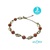 Pulsera Oro ORO 18K 6 PIEDRAS NARANJAS 23 c