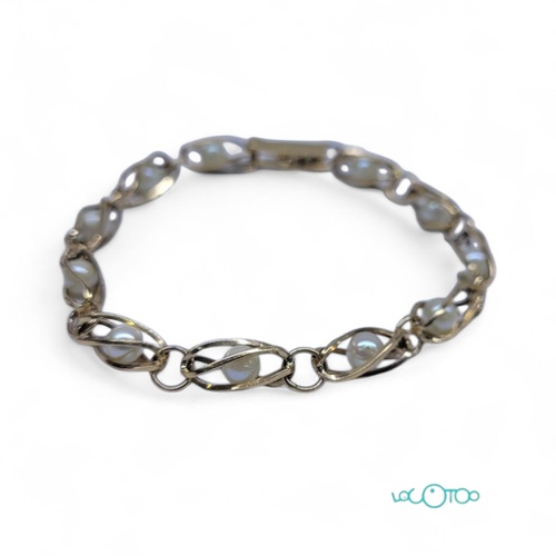Pulsera Oro 18K y perlas