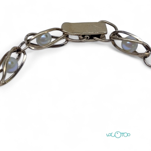 Pulsera Oro 18K y perlas