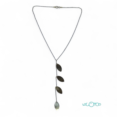 Cadena Oro CON 4 COLGANTES EN FORMA DE HOJA