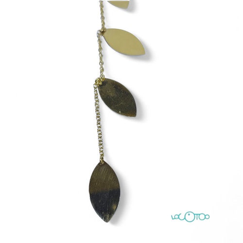 Cadena Oro CON 4 COLGANTES EN FORMA DE HOJA