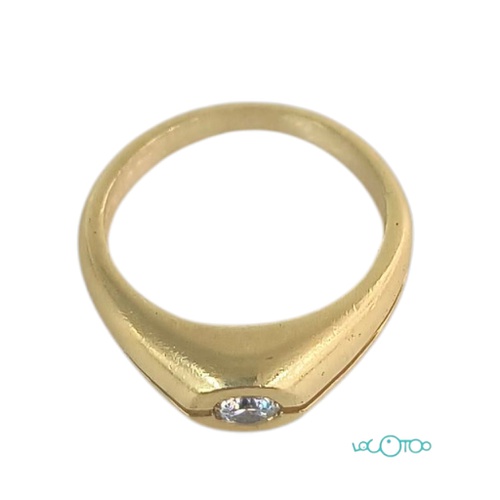 ANILLO SOLITARIO ORO 18K