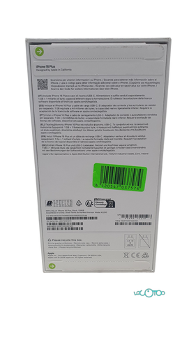 Smartphone APPLE IPHONE 16 PLUS Libre 6,69"