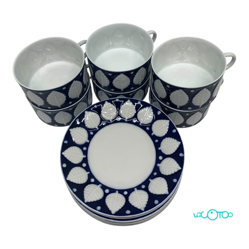 Cerámica SARGADELOS F73 JUEGO DE TÉ 6 SERVI