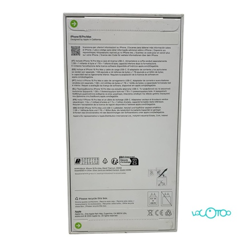 Smartphone APPLE IPHONE 16 PRO MAX 5G NFC