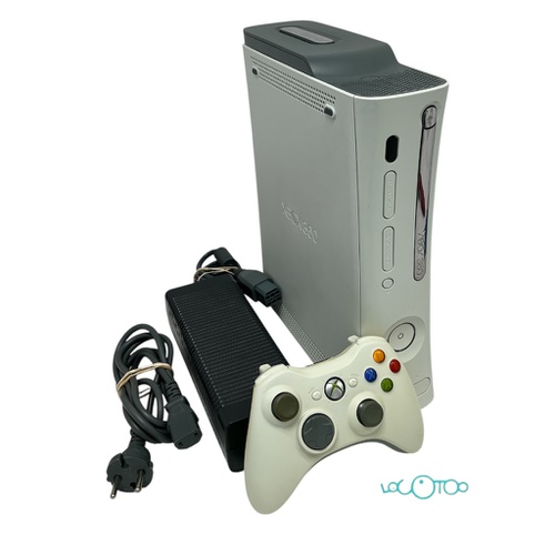 Xbox 360 blanca con mando