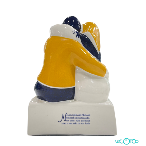 CERAMICA GALOS PAREJA ENAMORADOS