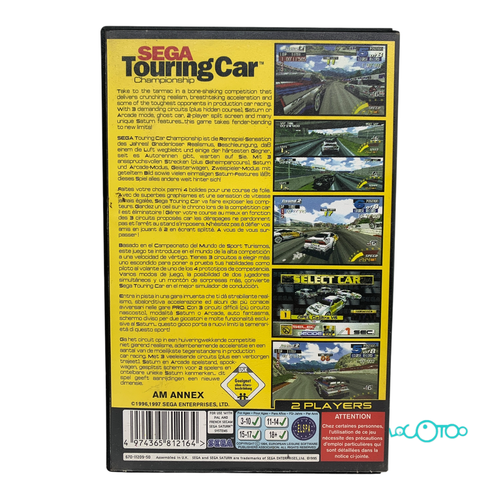 Videojuego SEGA SATURN SEGA TOURING CAR CHA