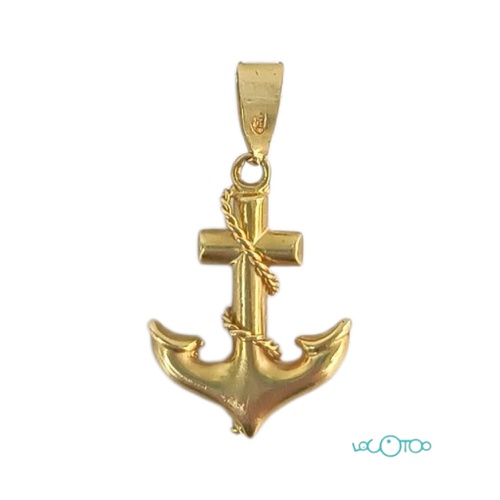 COLGANTE ORO 18K EN FORMA DE ANCLA
